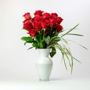Just Red Roses In a vase