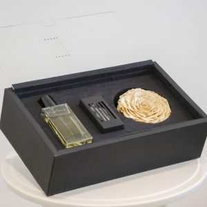 Pretty peach perfume gift box