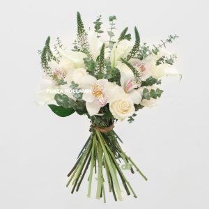 White and green flower bouquet