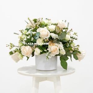 Small white flower arrangement