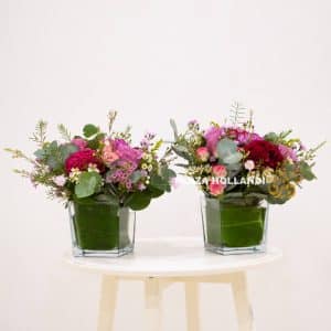 Two flower arrangements