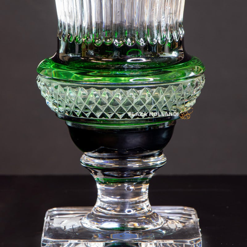 Green Crystal Vase