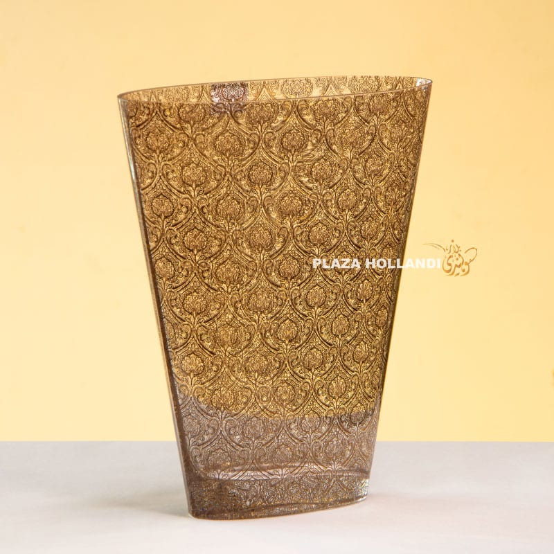 A Casa K Vase gold and crystal