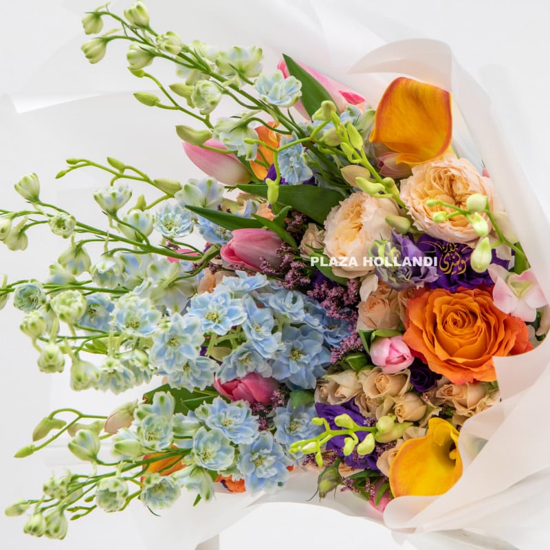 Multi coloured flower bouquet
