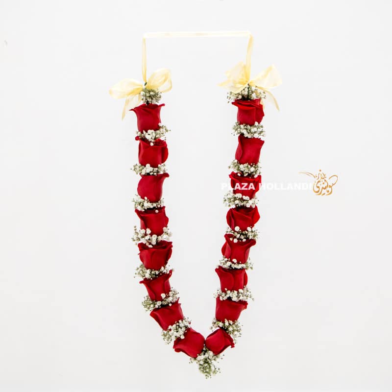 red and white graduation garland