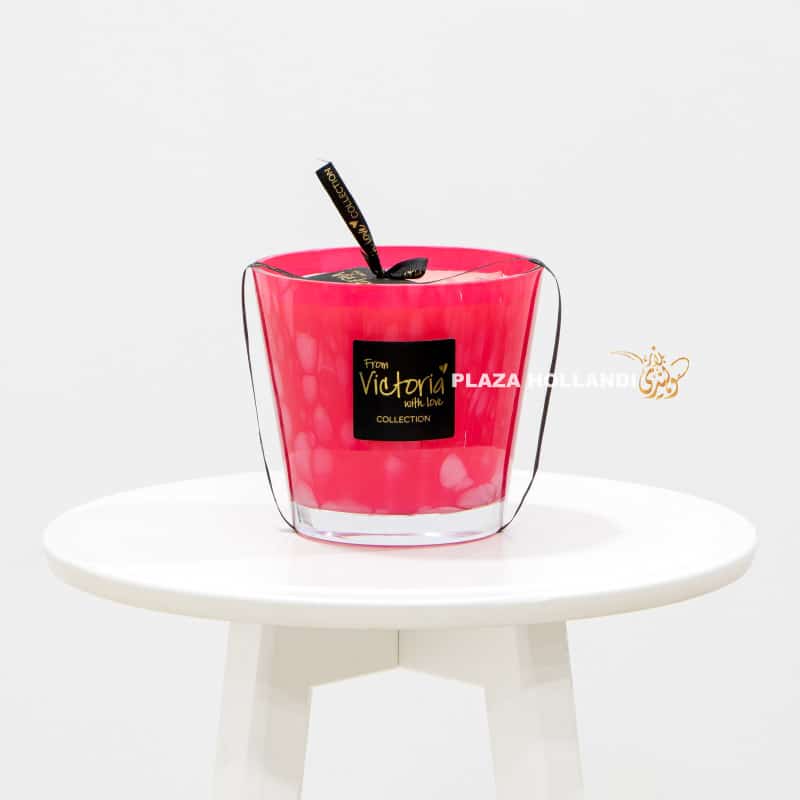 Victoria with love pink candle