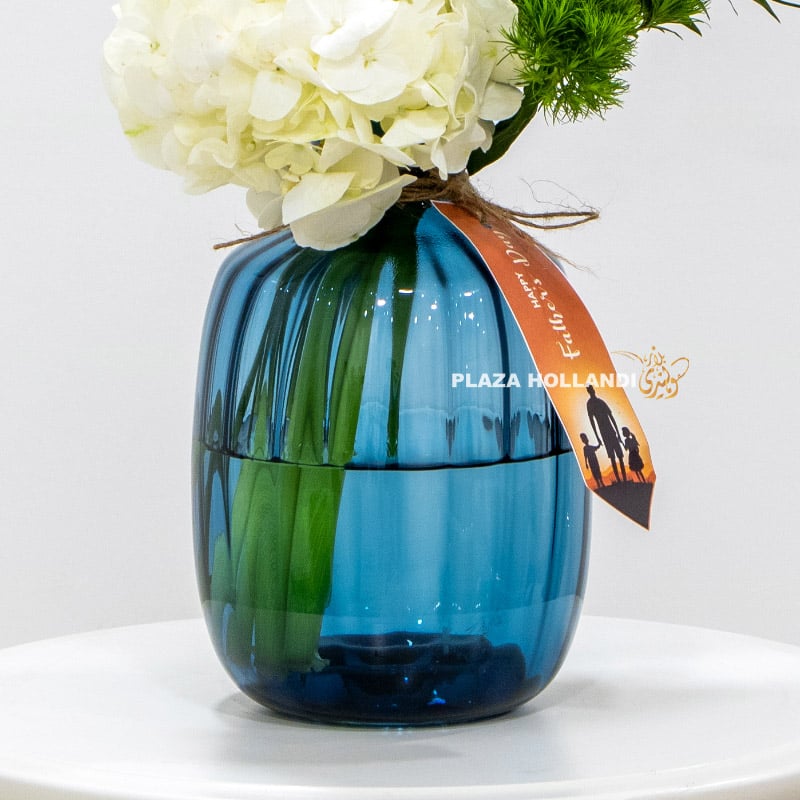 Blue vase for fathers day