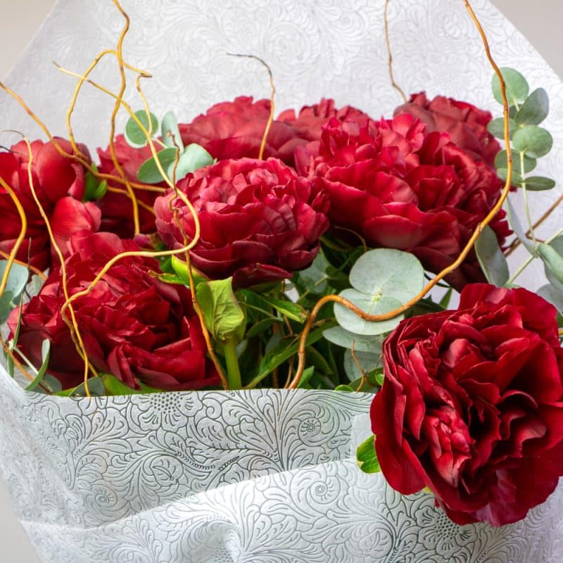 Red Peony Bouquet