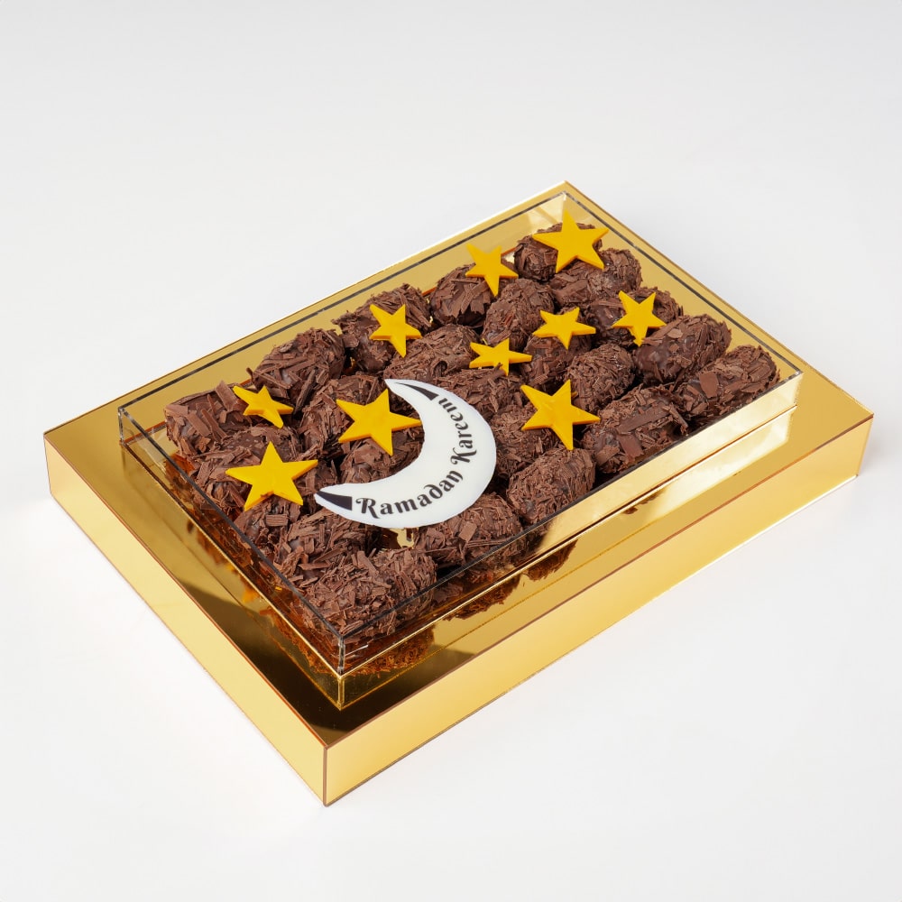 Chocolate Coated Dates 25 PCs, Chocolate box gift