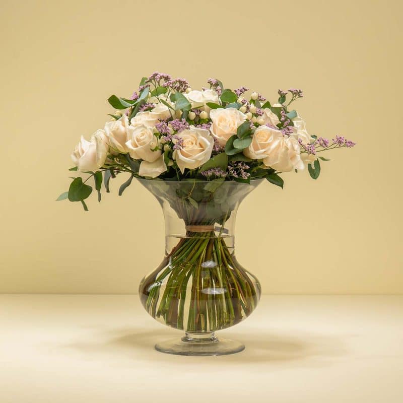 Alabaster Cloud Breath - White Roses Eucalyptus Limonium