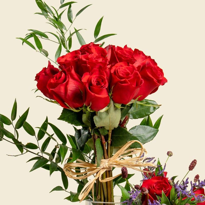 Rose & Italian Ruscus Elegant Bouquet