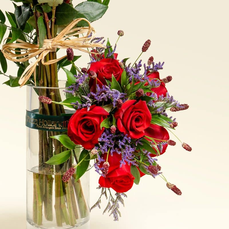 Rose & Italian Ruscus Elegant Bouquet