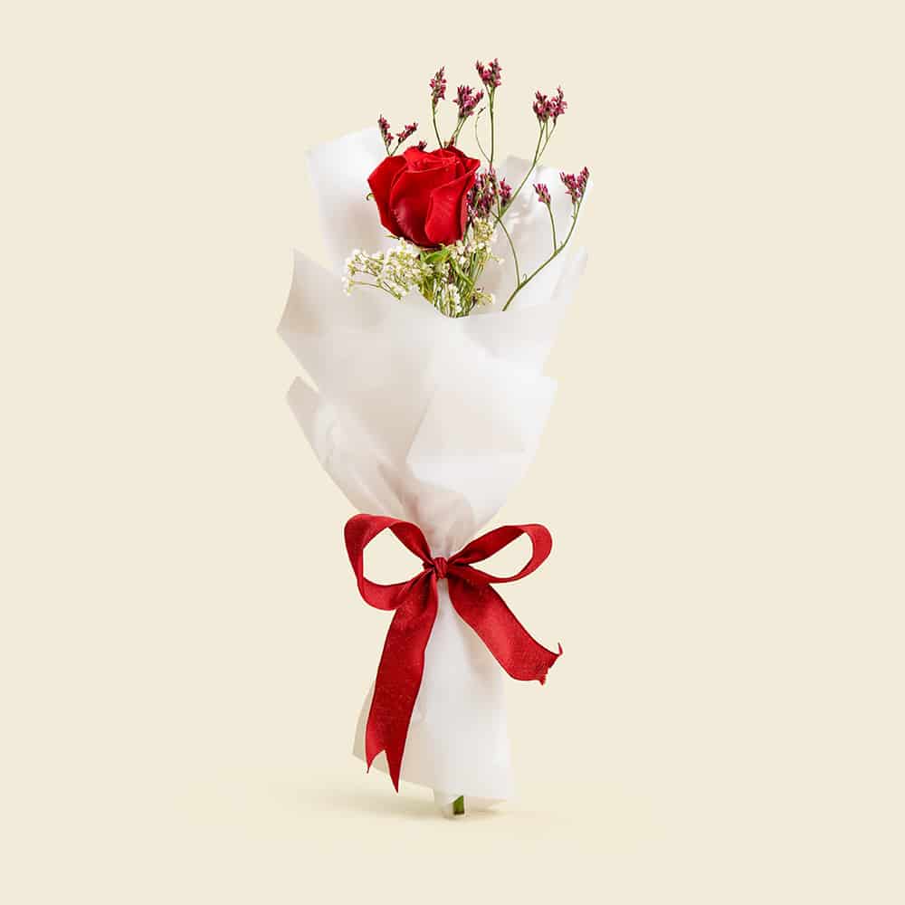 Qatar National Day Bouquet – Red Rose, Baby’s Breath & Limonium