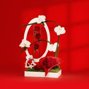 moss-box-13-roses-teddy-bear-wood-frame