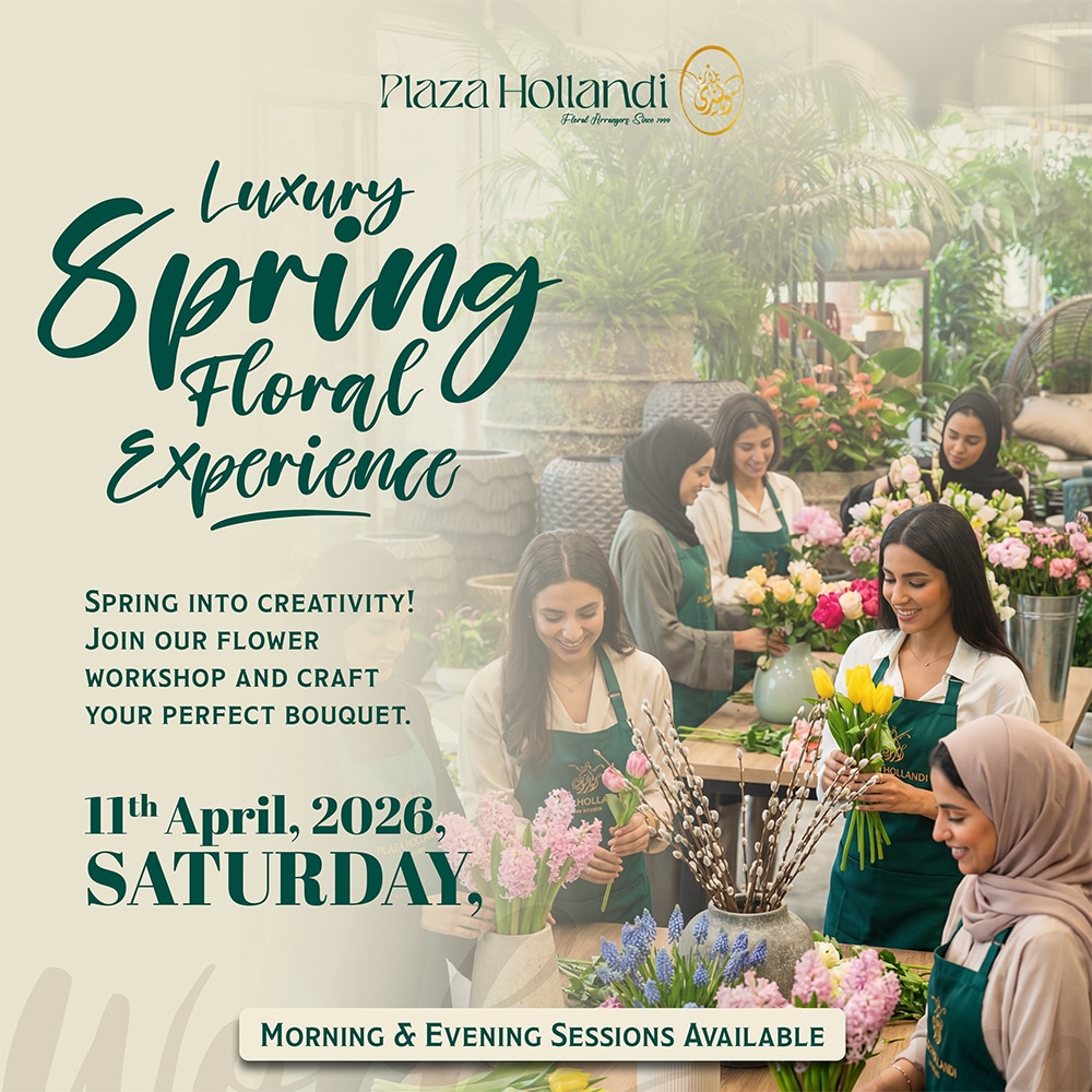 pOSTER Spring Flower Arrangement Workshop at Plaza Hollandi